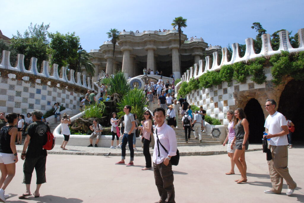 Gaudi's Mosaic Park, Barcelona, Spain